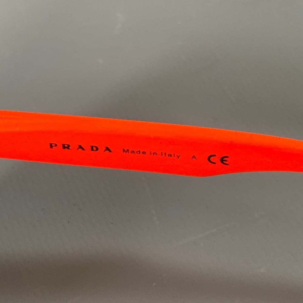 PRADA Black Red Metal Aviator Sunglasses - Picture 6 of 6